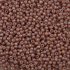 Toho Round Seed Bead 11/0 Opaque Beige Pink Marbled (1201)