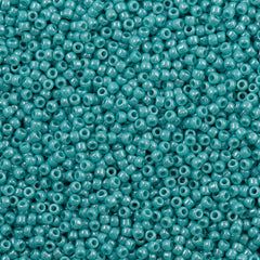 Toho Round Seed Bead 8/0 Opaque Luster Sea Foam 2.5-inch tube (132)