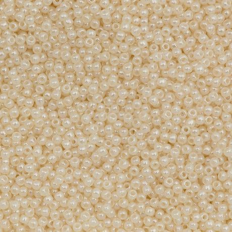Toho Round Seed Bead 11/0 Transparent Ceylon Cream 2.5-inch Tube (147)