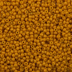 Toho Round Seed Bead 11/0 Opaque Tuscan Orange Luster 2.5-inch Tube (1606)