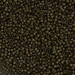 Toho Round Seed Bead 11/0 Bronze Antique Gold 2.5-inch Tube (225)