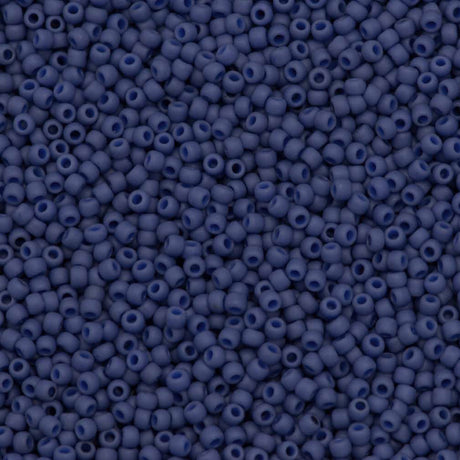 Toho Round Seed Bead 11/0 Semi-Glazed Soft Blue 2.5-inch Tube (2606F)