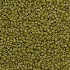 50g Toho Round Seed Bead 11/0 Semi-Glazed Lemongrass AB (2630F)