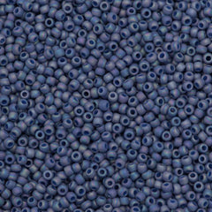 Toho Round Seed Bead 11/0 Semi-Glazed Soft Blue AB 2.5-inch Tube (2636F)