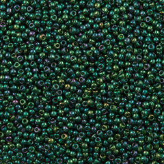 50g Toho Round Seed Bead 11/0 Gold Luster Green (322)