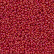 Toho Round Seed Bead 11/0 Opaque Matte Cherry AB 2.5-inch Tube (405F)