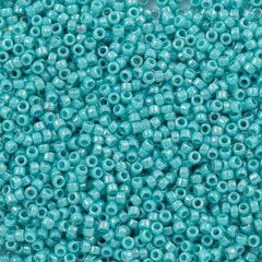 50g Toho Round Seed Bead 11/0 Opaque Turquoise AB (413)
