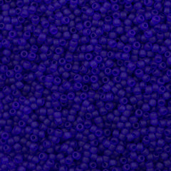 50g Toho Round Seed Bead 11/0 Transparent Matte Cobalt (8F)