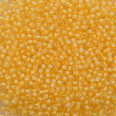 Toho Round Seed Bead 11/0 Inside Color Lined Butter 2.5-inch Tube (961)