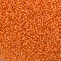 Toho Round Seed Bead 11/0 Inside Color Lined Apricot 19g Tube (963)