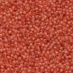 Toho Round Seed Bead 11/0 Inside Color Lined Dark Coral 2.5-inch Tube (964)