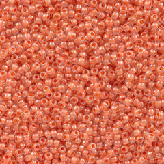 Toho Round Seed Bead 11/0 Inside Color Lined Salmon 2.5-inch Tube (985)