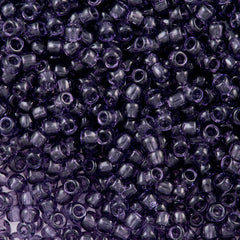 50g Toho Round Seed Beads 6/0 Transparent Plum (19)