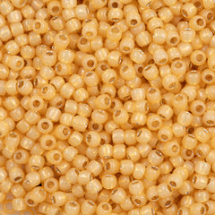50g Toho Round Seed Beads 6/0 Silver Lined Goldenrod (2110)