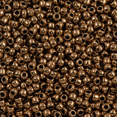 50g Toho Round Seed Beads 6/0 Bronze (221)
