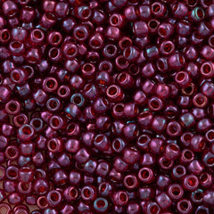 50g Toho Round Seed Bead 6/0 Gold Luster Raspberry (332)