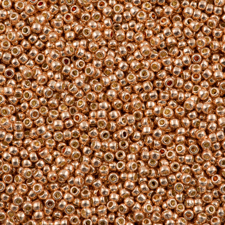 50g Toho Round Seed Bead 6/0 PermaFinish Galvanized Rose Gold (551PF)