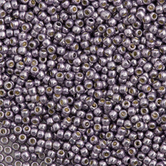 50g Toho Round Seed Bead 6/0 PermaFinish Metallic Pink Pewter (568PF)