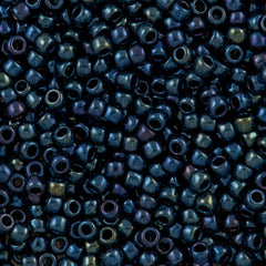50g Toho Round Seed Beads 6/0 Metallic Navy Iris (88)