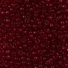 50g Toho Round Seed Beads 6/0 Transparent Dark Garnet (5D)