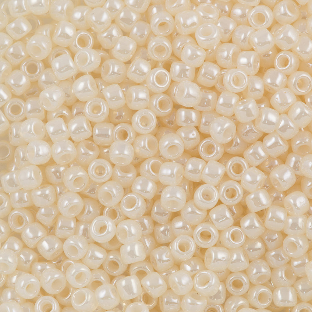 Toho Round Seed Beads 6/0 Ceylon Cream 2.5-inch tube (147)