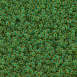 50g Toho Round Seed Bead 8/0 Inside Color Matte Jonquil Emerald Lined (242F)