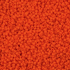 50g Toho Round Seed Bead 8/0 Opaque Matte Light Orange (50AF)