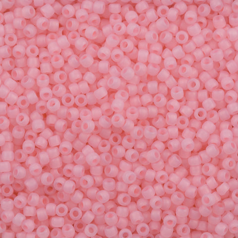 Rocaille Seed Beads, 3 mm, 8/0 , 0,6-1,0 mm, Pink, 25 G, 1 Pack