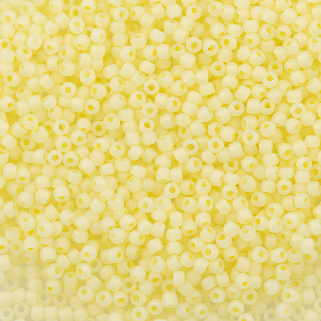 Toho Round Seed Bead 8/0 Ceylon Matte Pastel Yellow (142F)