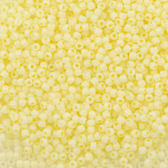 Toho Round Seed Bead 8/0 Ceylon Matte Pastel Yellow (142F)