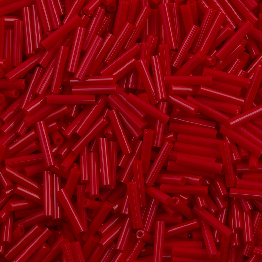 Toho 9mm Bugle Bead Opaque Pepper Red (45)