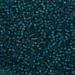 Toho Round Seed Bead 15/0 Inside Color Lined Teal Lavender (274)