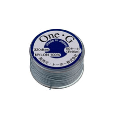 Toho One-G Nylon Grey Thread 50 yard bobbin
