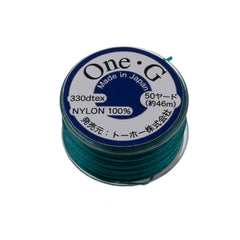 Toho One-G Nylon Deep Green Thread 50 yard bobbin