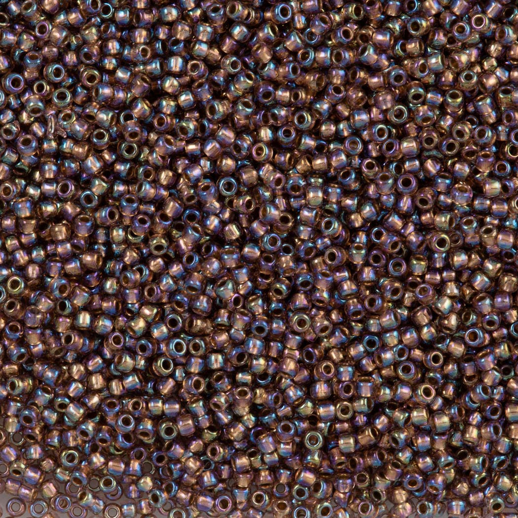 50g Toho Round Seed Beads 11/0 Copper Lined Light Amethyst AB (1809)