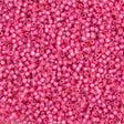 50g Toho Round Seed Bead 11/0 PermaFinish Silver Lined Milky Hot Pink (2107PF)