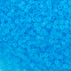 Toho Round Seed Bead 11/0 Transparent Matte Aqua 2.5-inch Tube (3F)