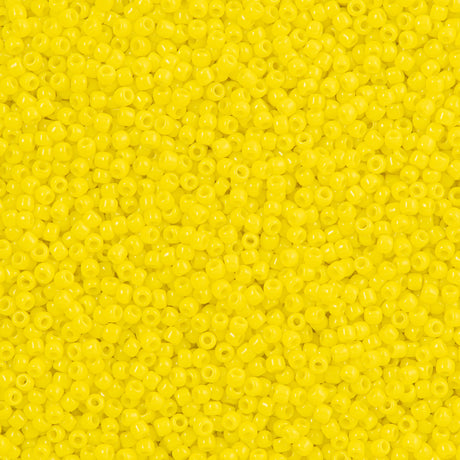 50g Toho Round Seed Beads 11/0 Opaque Yellow (42)