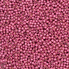 50g Toho Round Seed Beads 11/0 PermaFinish Matte Galvanized Pink Lilac (553PFF)