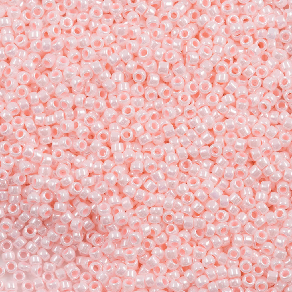 Toho Round Seed Bead 15/0 Opaque Baby Pink Luster (126)