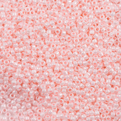 Toho Round Seed Bead 15/0 Opaque Baby Pink Luster 2.5-inch Tube (126)