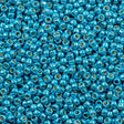 50g Toho Round Seed Bead 8/0 Permafinish Galvanized Aqua Sky (582PF)