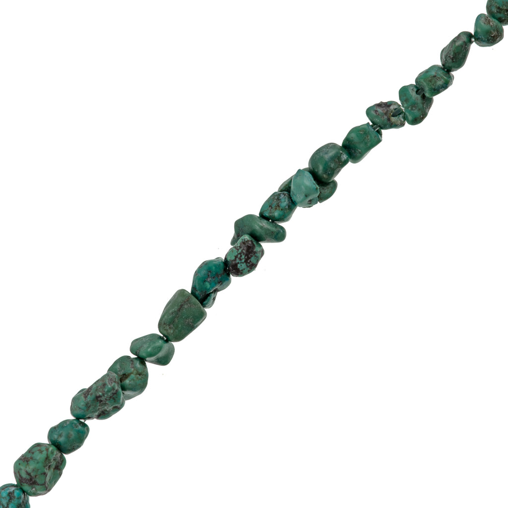 Turquoise mini nugget 3-7mm bead 16" strand